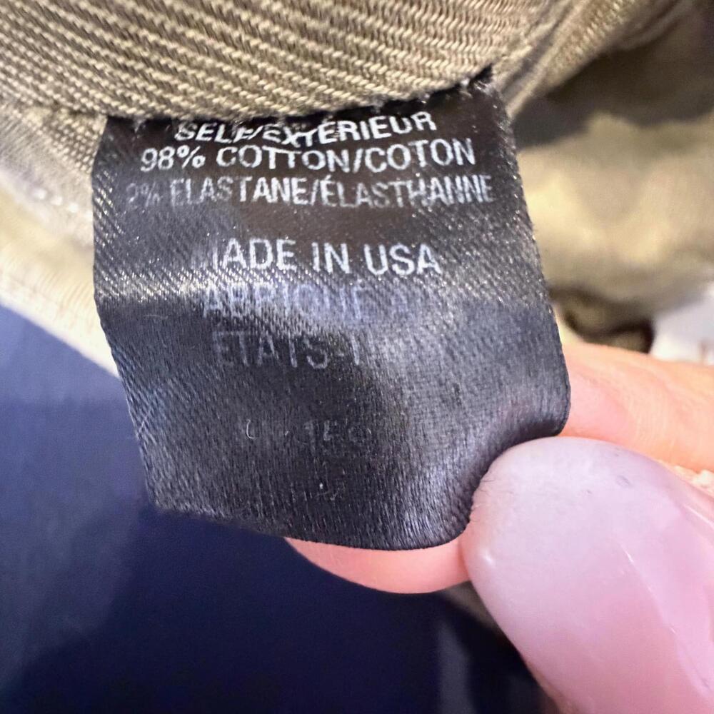 TWP Isa Dark Olive Side Stripe Cargo Pants Military Green Wide Leg Trousers Sz 6 - Picture 6 of 7